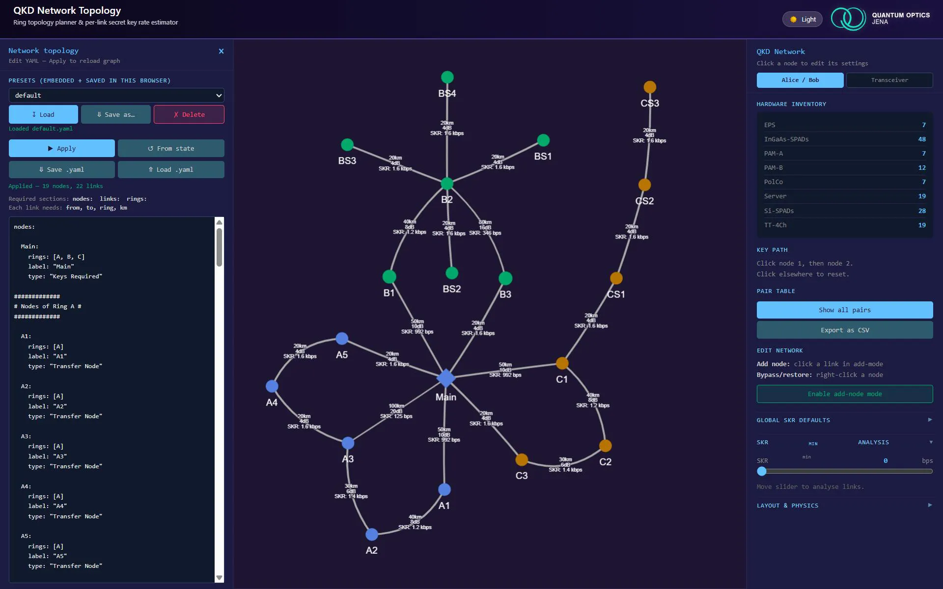 QOJ network planning tool